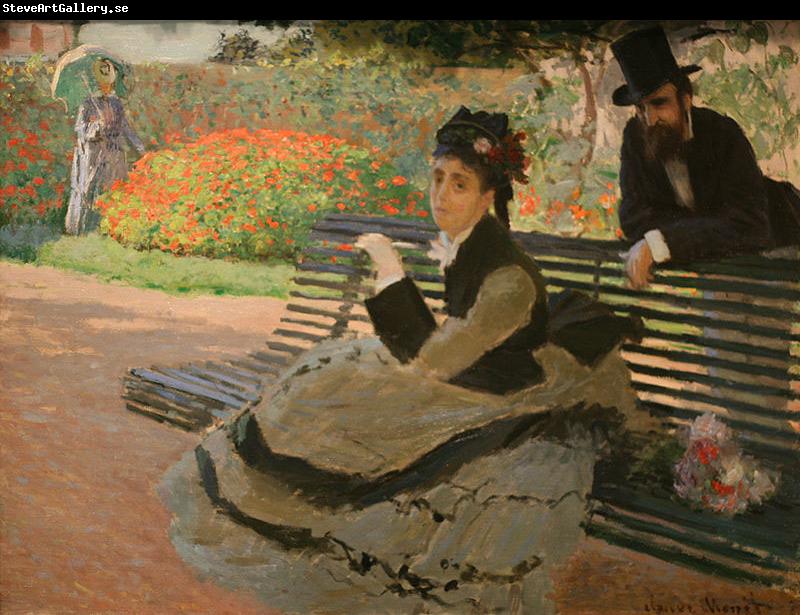 Claude Monet WLA metmuseum Camille Monet on a Garden Bench